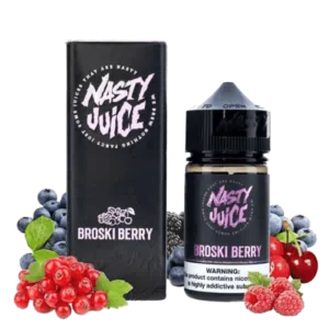 خرید جویس آلبالو تمشک توت فرنگی نستی - NASTY BROSKI BERRY 60ml