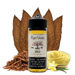 خرید جویس تنباکو کاستارد و بادام تلخ رایپ ویپز - Ripe Vape Vct Bold 120ml