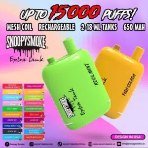 پاد یکبار مصرف اسنوپی اسموک 15000 پاف | SNOOPYSMOKE 15000 PUFFS